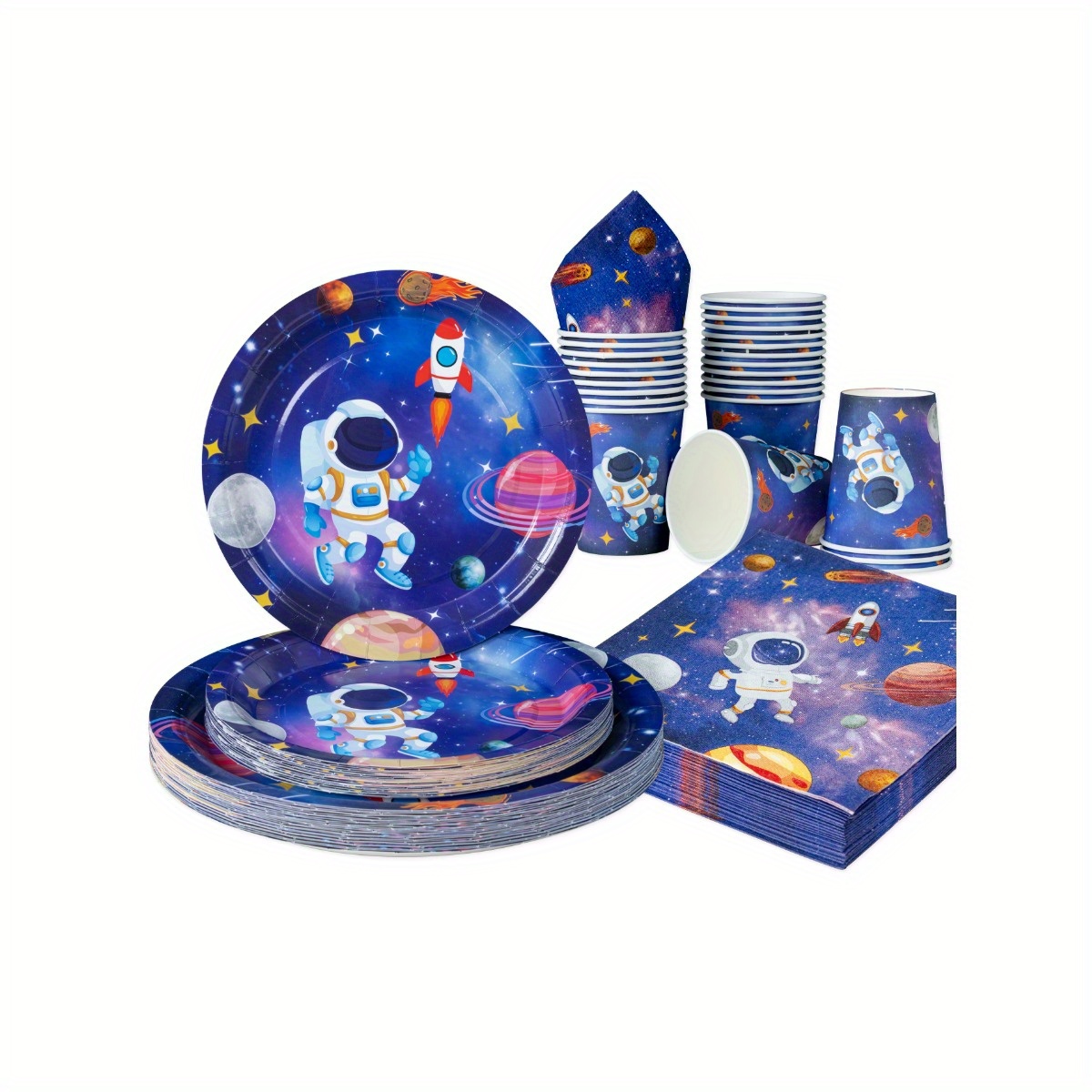 Party Supplies - Набор одноразовой посуды «Звездное небо и
