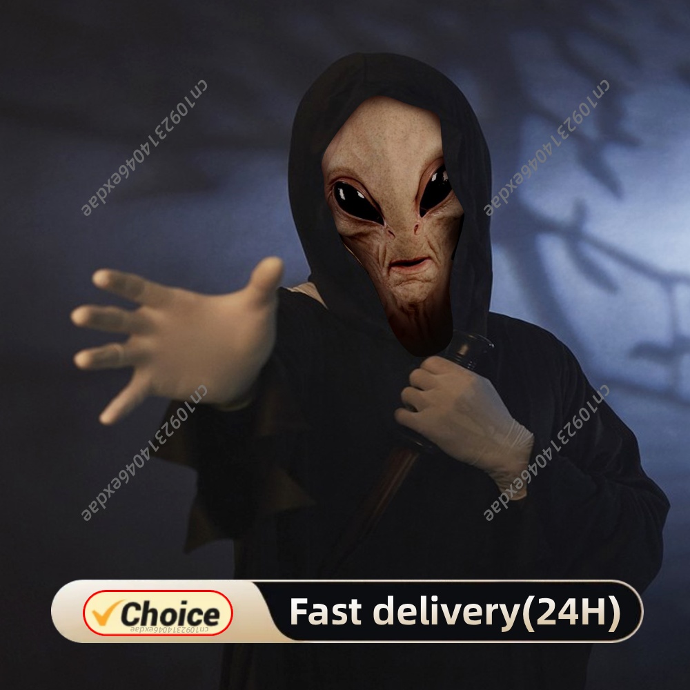 Latex Alien Mask Realistic - Реалистичная латексная маска инопланетянина для Хэллоуина,