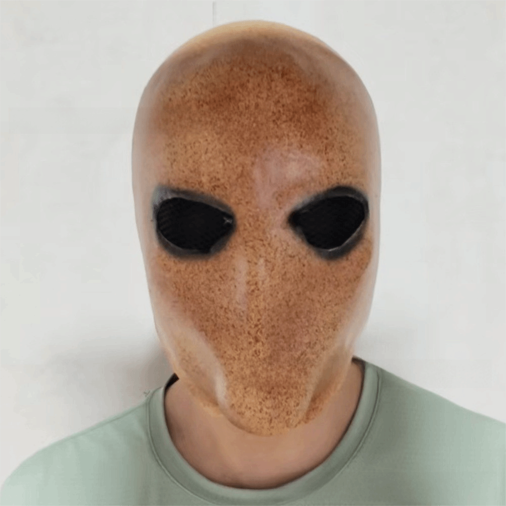 Latex Alien Mask Realistic - Маска Слэндермена без лица для Хэллоуина,