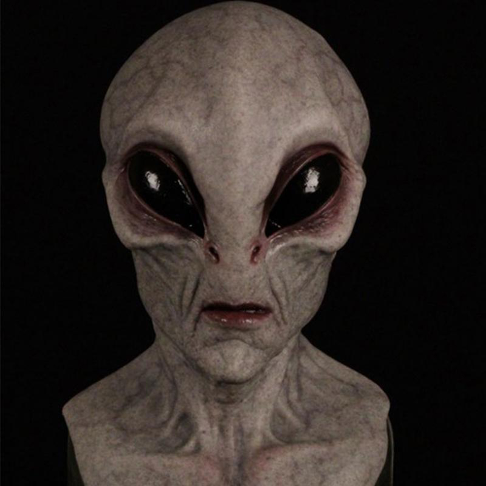 Latex Alien Mask Realistic - Ужасающая маска инопланетянина, реалистичный латексный головной