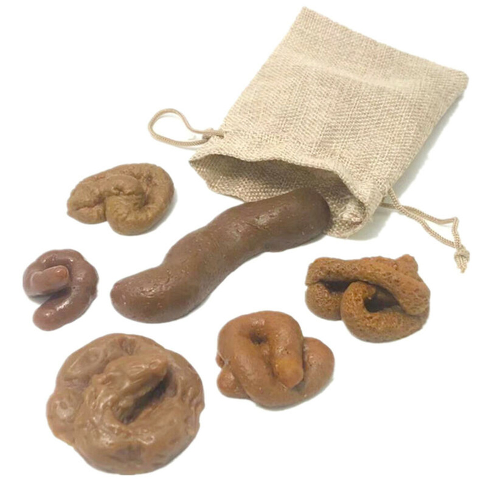 Fake Poop Gag Gift - 6 шт., реалистичные мягкие поддельные собачьи