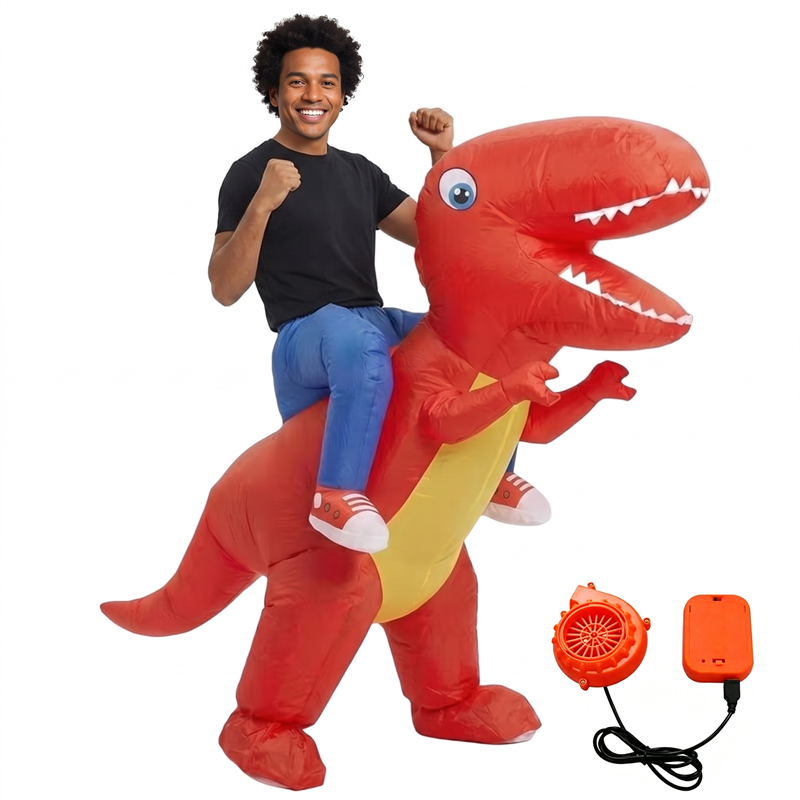 Надувной костюм Тираннозавра Р – обзор и цена Inflatable Dinosaur Costume Adult