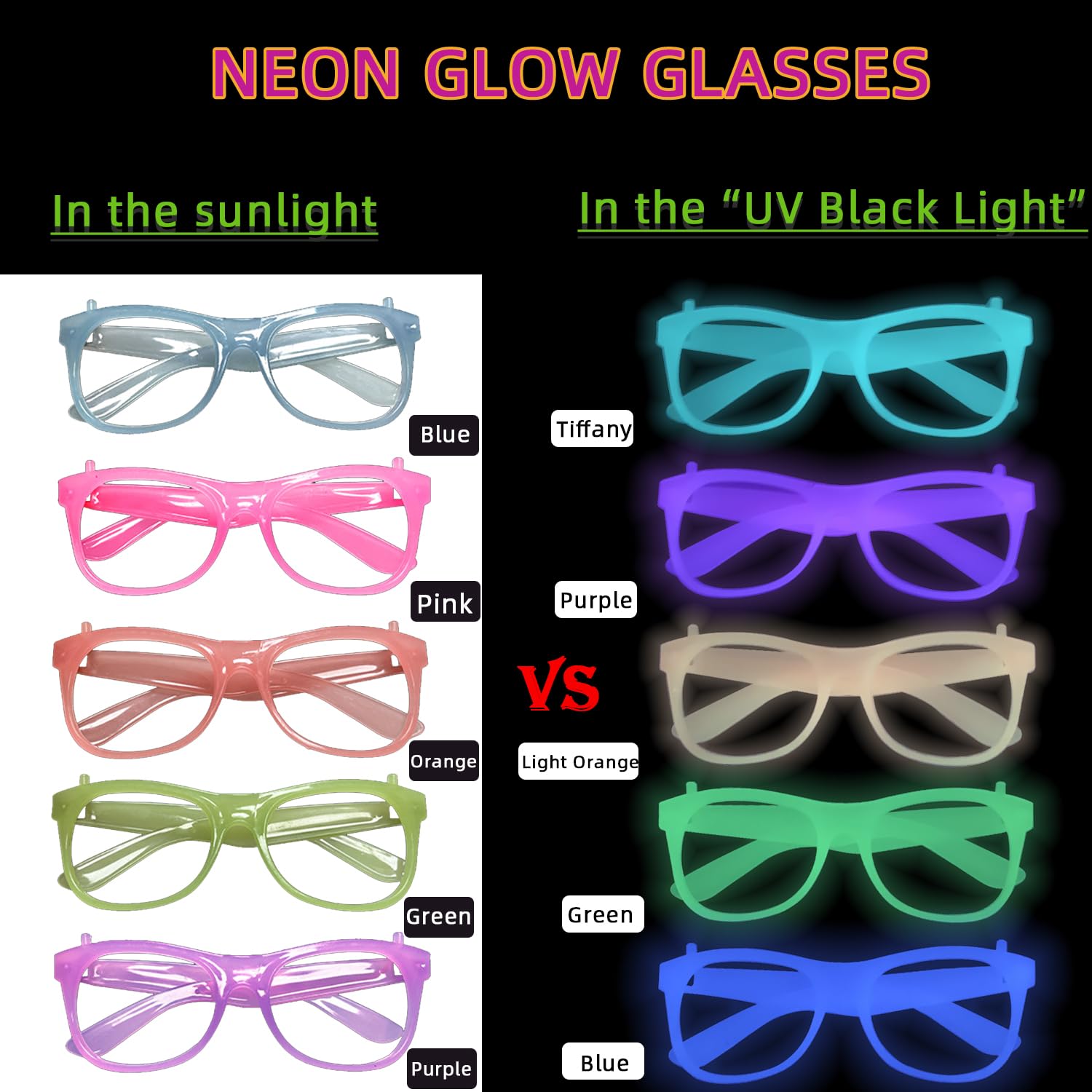 2/24 шт. светящиеся в темноте  – обзор и цена Glow In The Dark Party Glasses