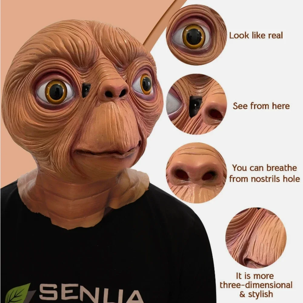 Реалистичная латексная маска и – обзор и цена Latex Alien Mask Realistic