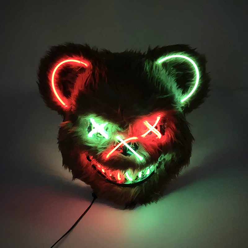Светящаяся неоновая маска в ви – обзор и цена Led Purge Mask Halloween