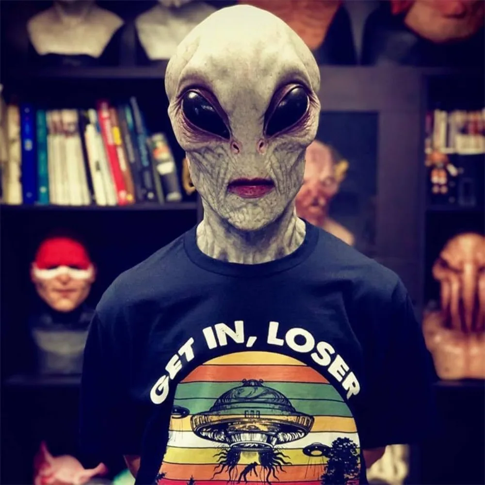Горячая распродажа: маска иноп – обзор и цена Latex Alien Mask Realistic