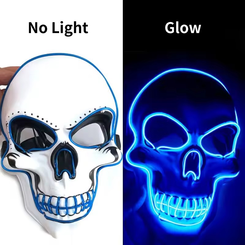 Неоновая маска со светодиодной – обзор и цена Led Purge Mask Halloween