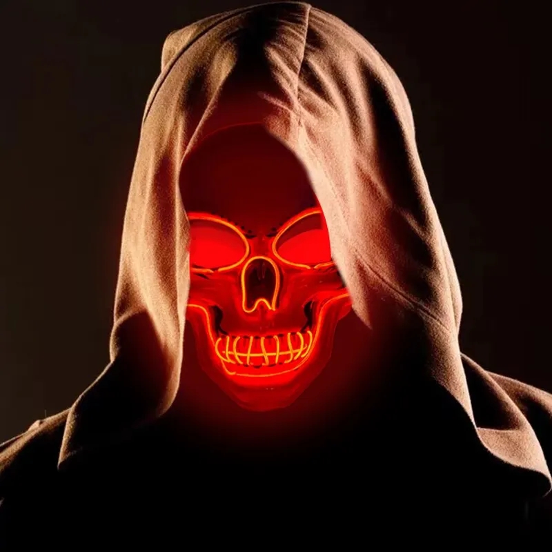 Неоновая маска со светодиодной – обзор и цена Led Purge Mask Halloween